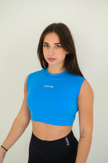 AURA TECH CROP TOP Electric Sky- LIFITZ®