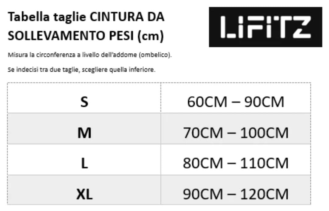 Cintura da Sollevamento Pesi Professionale Lifitz®