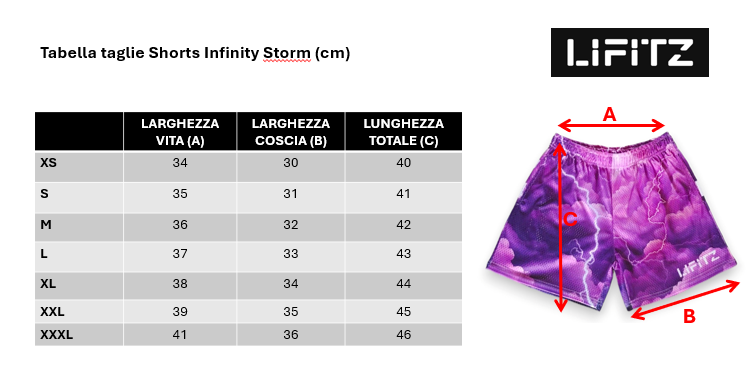 Pantaloncino infinity storm